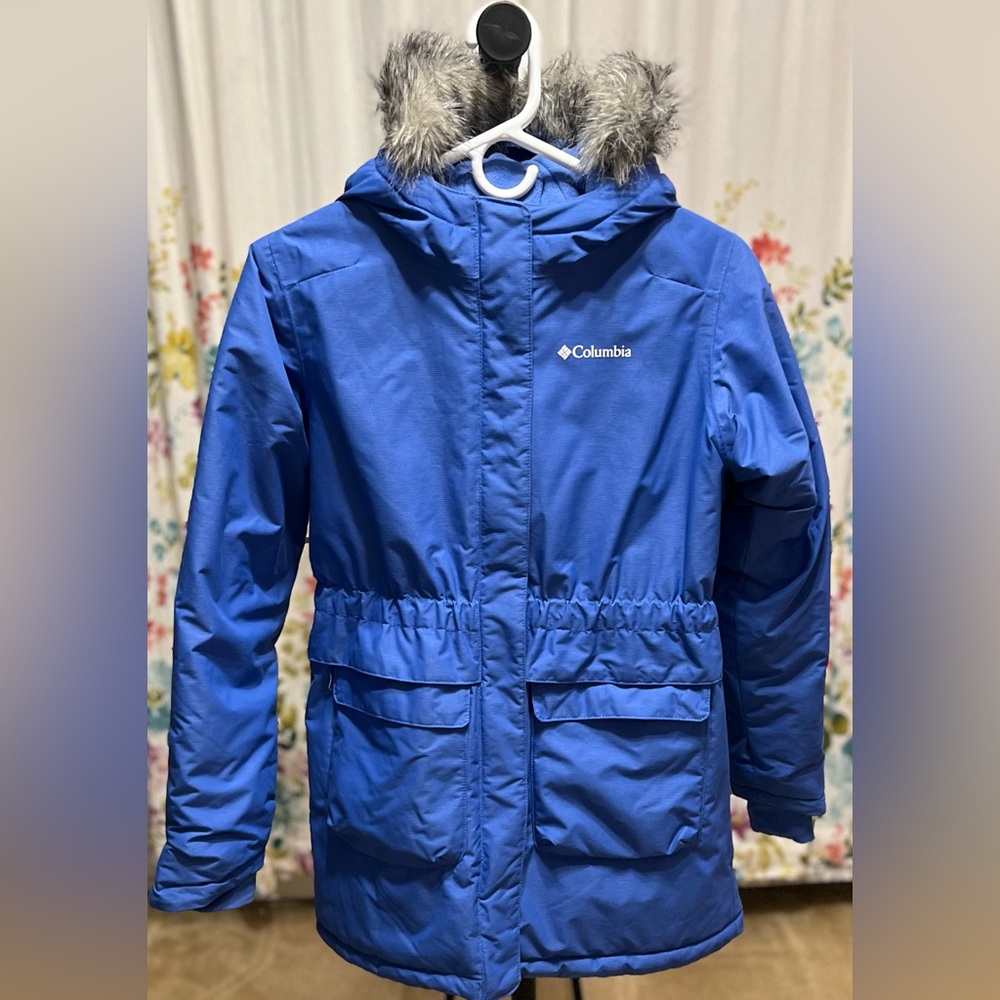 Girls' Columbia Nordic Strider Waterproof Hooded Shell Jacket Size L 14/16